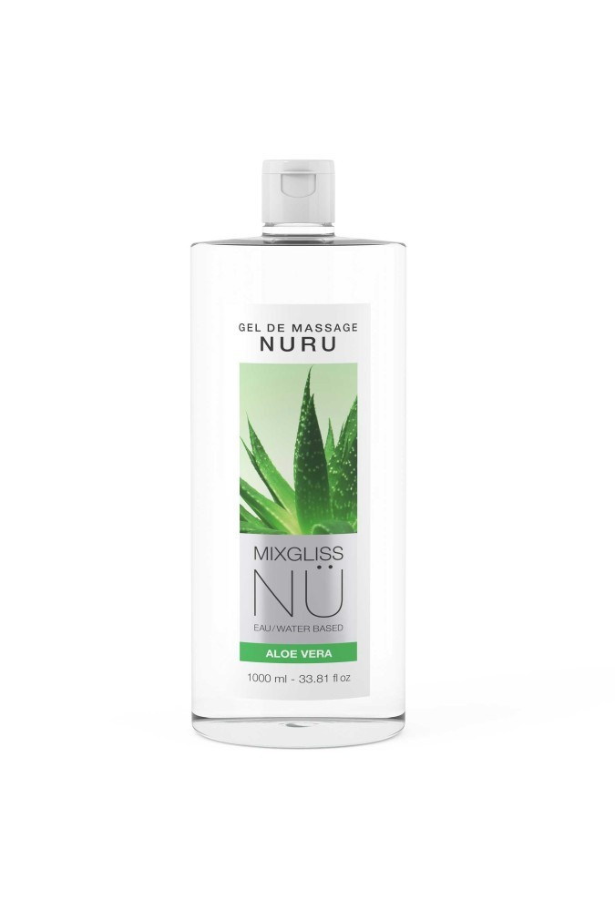 Mixgliss nüru - Massage and lubricant gel - Aloe vera - 33,81 fl oz