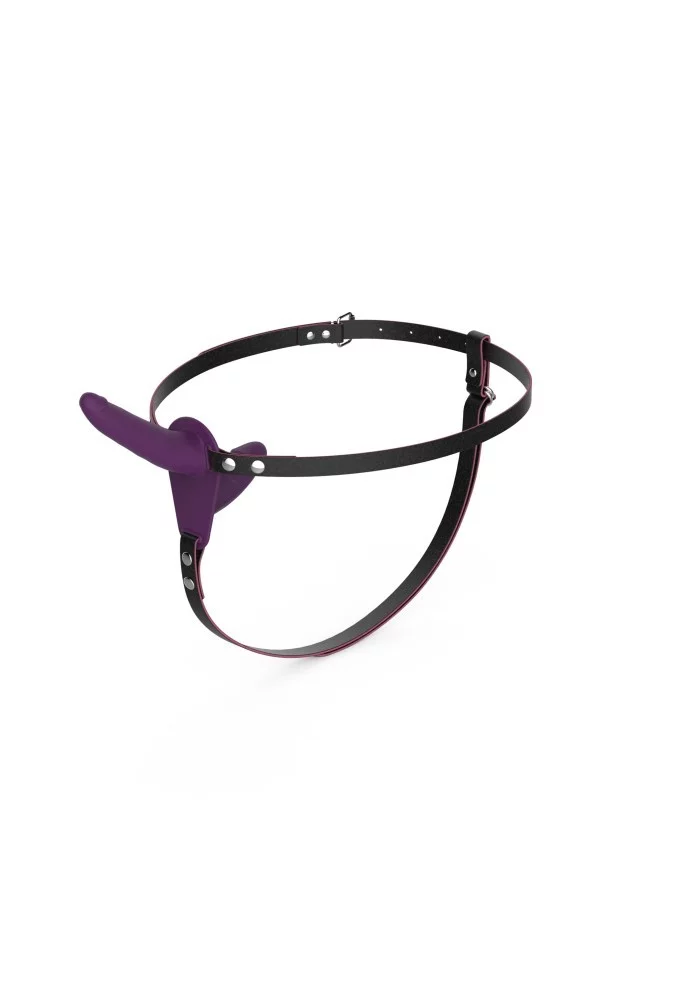 Dildo double strap-on - Purple