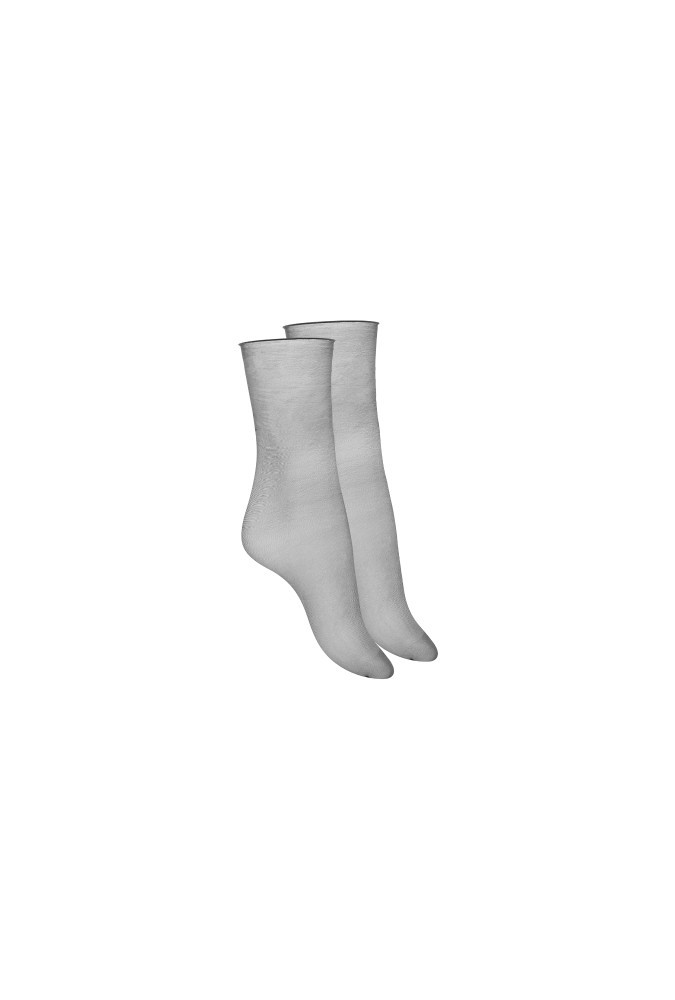Cut and curled socks - 10D - Black