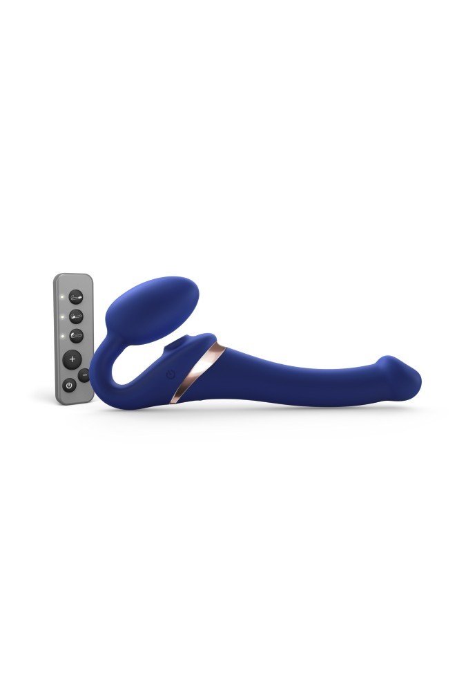 Multi-orgasm - Bendable strap-on - Bleu