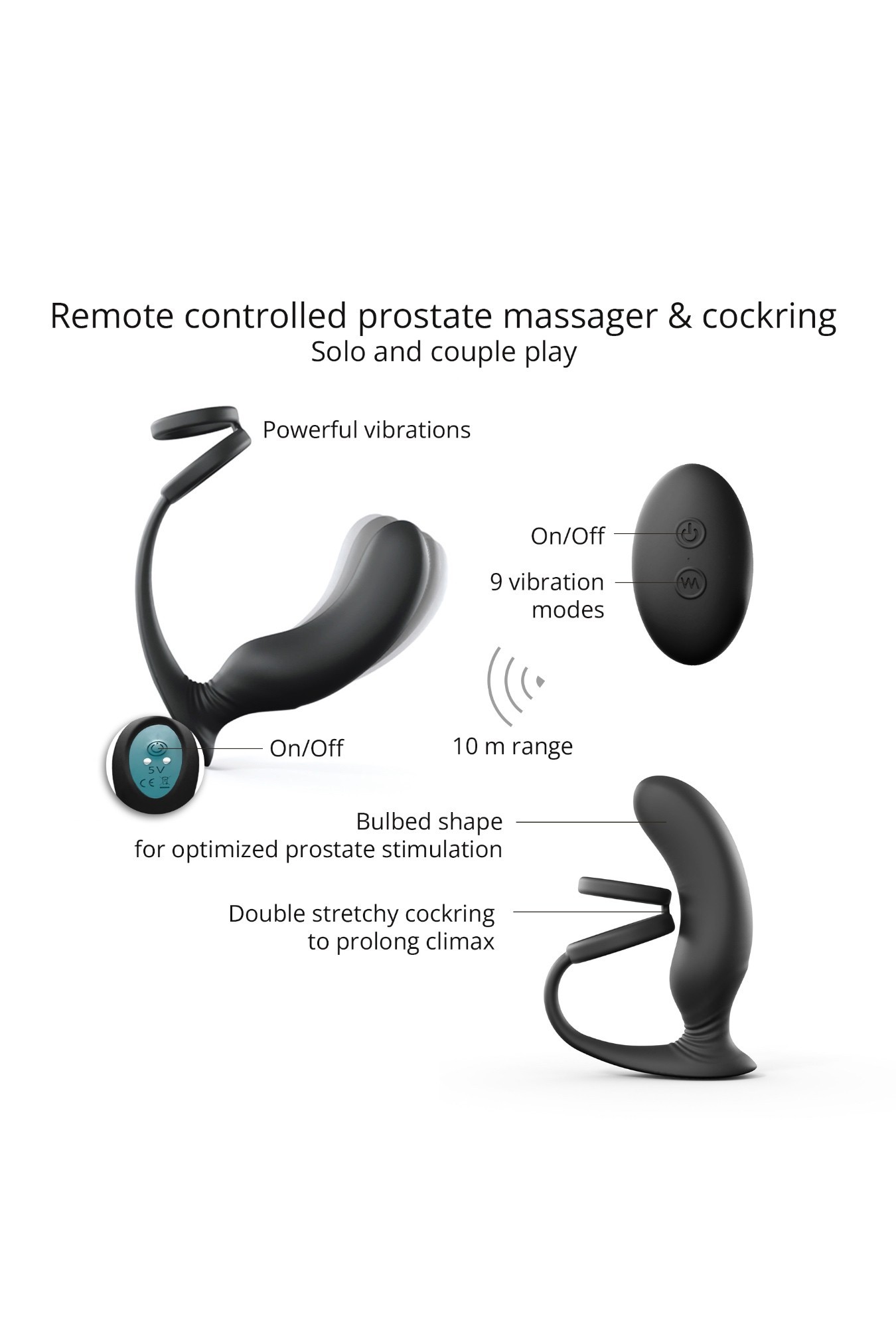 1969 - LOVE TO LOVE - DOUBLE GAME - PROSTATE MASSAGER & COCKRING
