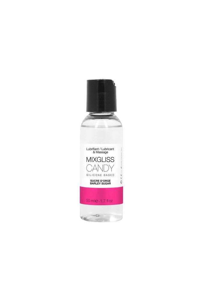 Mixgliss silicone - Lubrifiant et massage - Parfumé - Sucre d'orge - 50 ml