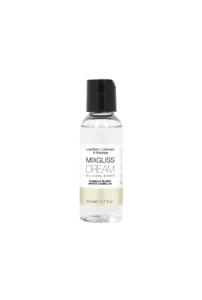 Mixgliss silicone - Lubrifiant et massage - Parfumé - Camélia blanc - 50 ml