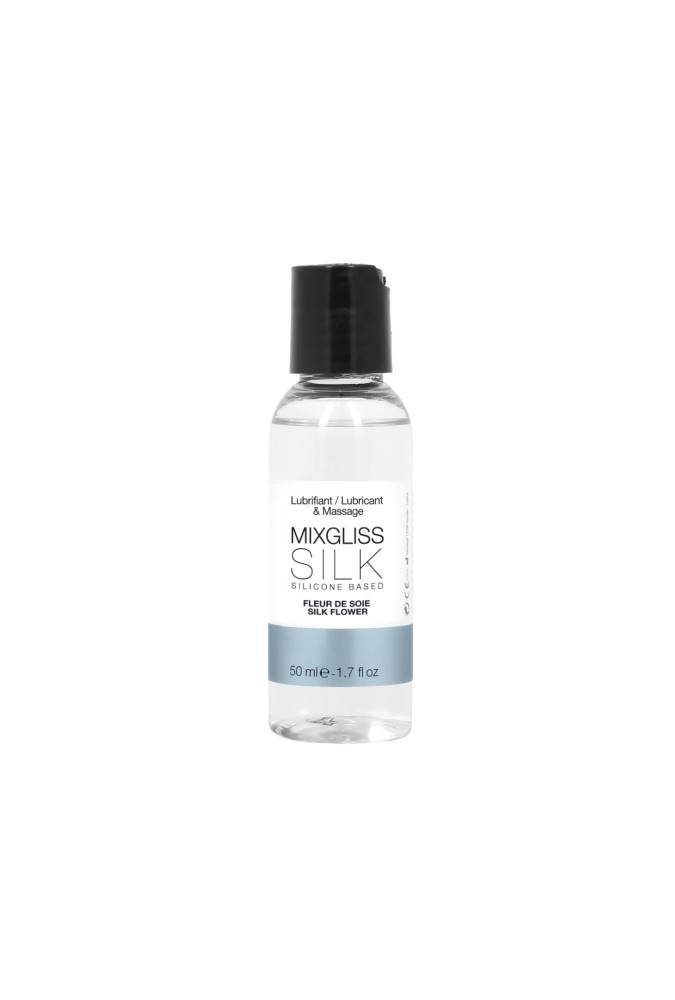 Mixgliss silicone - Lubrifiant et massage - Parfumé - Fleur de soie - 50 ml