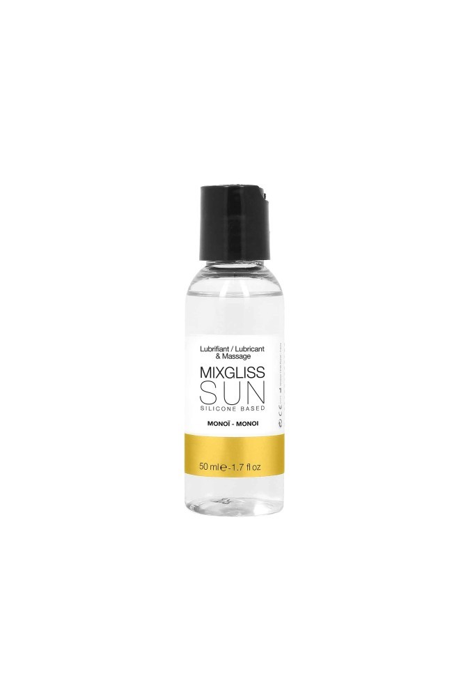 Lubricant and massage - Mixgliss silicone - Sun monoï  50 ml - Love shop 1969