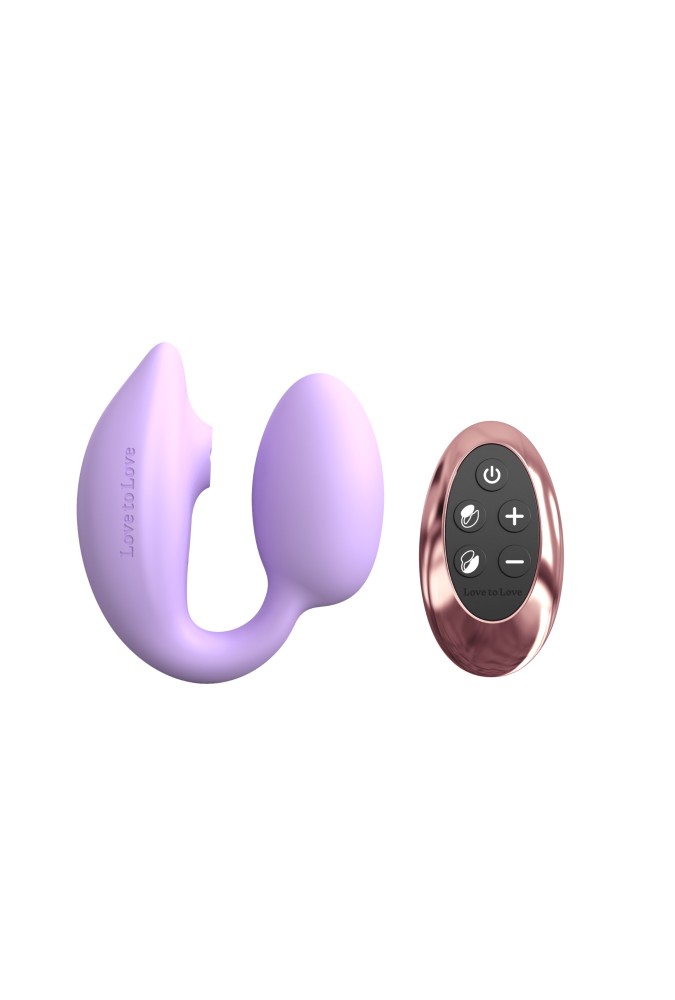 Wonderlover - Double stimulation vibrating egg - Light purple