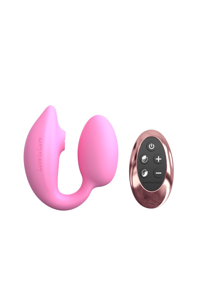 Wonderlover - Double stimulation vibrating egg - Pink
