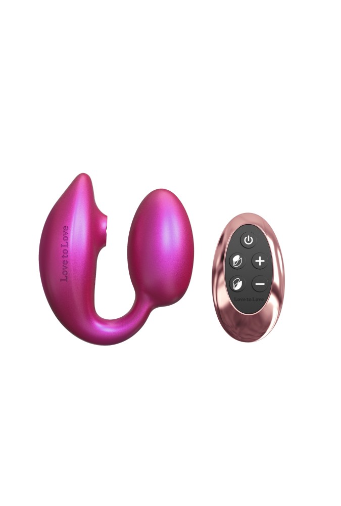 Wonderlover - Double stimulation vibrating egg - Iridescent Berry