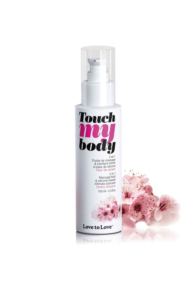 Touch my body - Massage et lubrifiant - Fleurs de cerisier - 100 ml