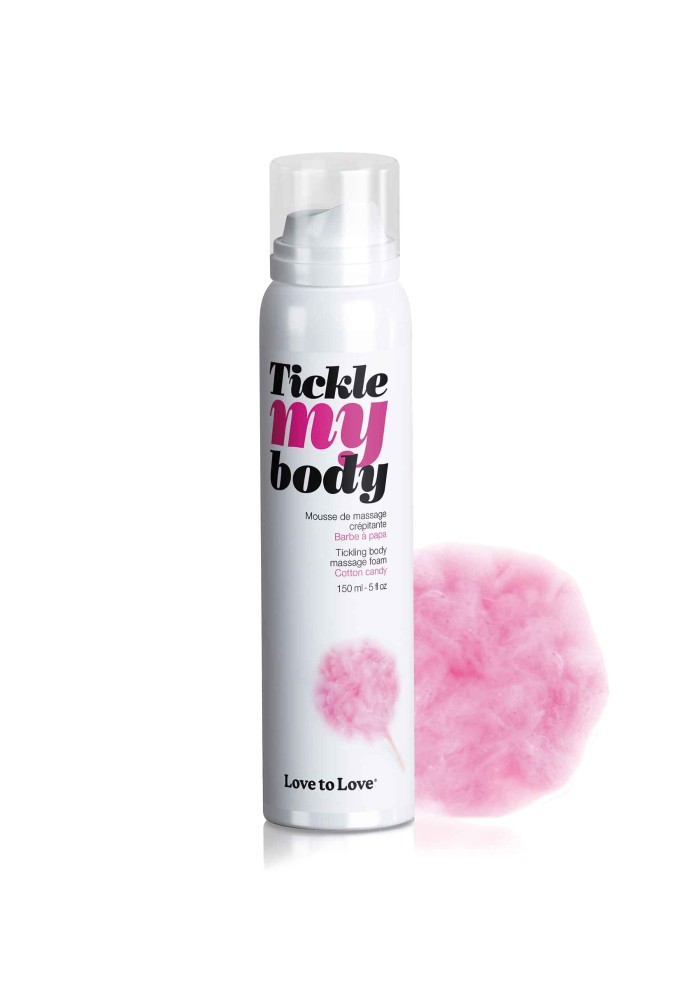 Tickle my body - Mousse de massage - Barbe à papa - 150 ml