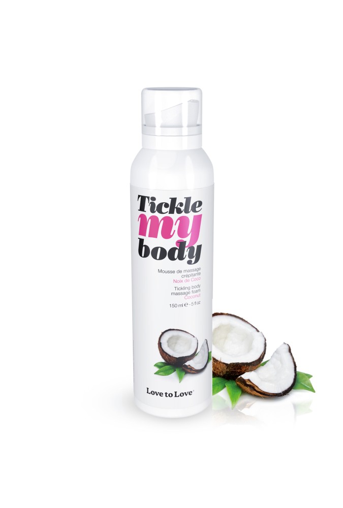 Tickle my body - Mousse de massage - Noix de coco - 150 ml