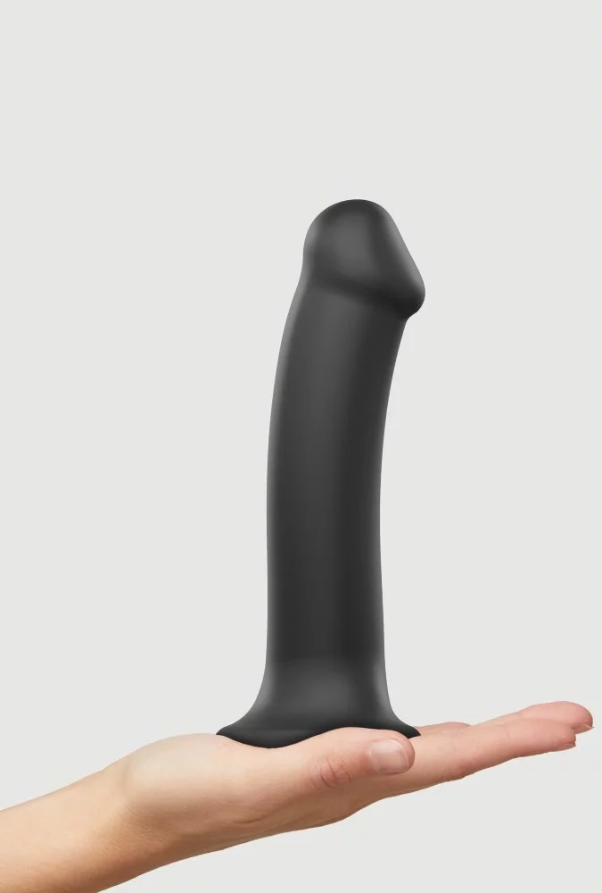 Dildo dual density - Semi-realist bendable - Black