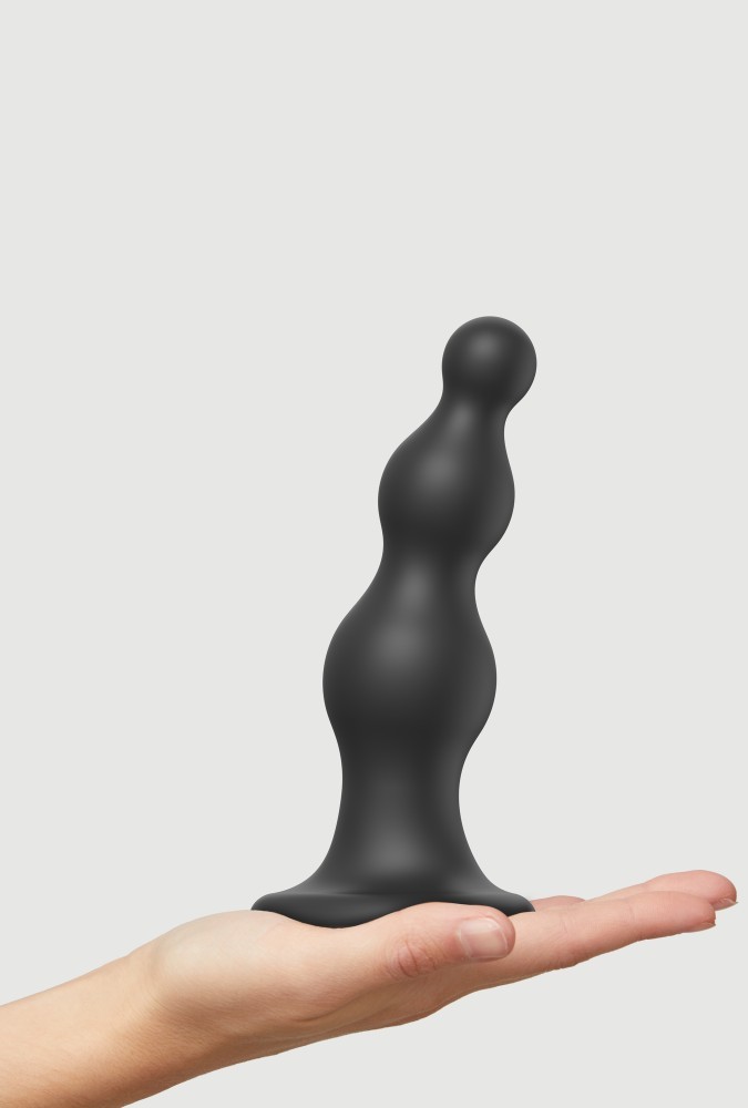 Dildo plug - Beads - Noir